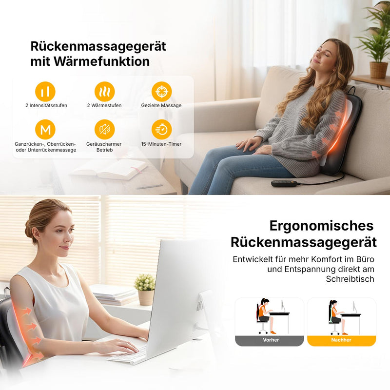 Shiatsu Rücken Massager Pro+