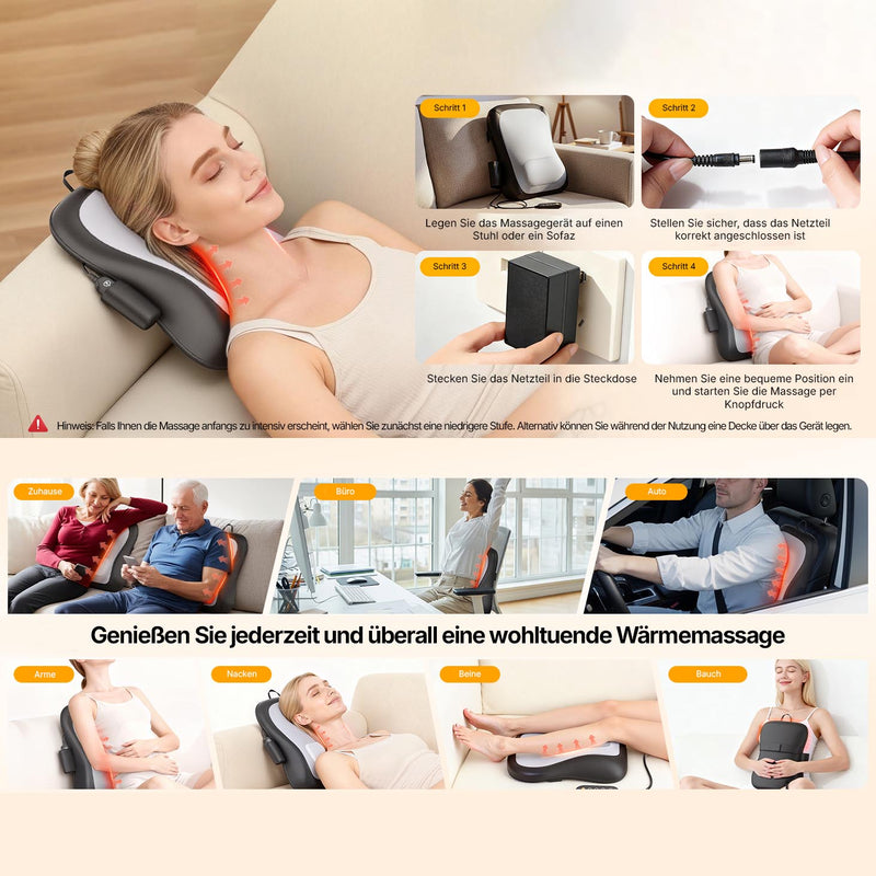 Shiatsu Rücken Massager Pro+