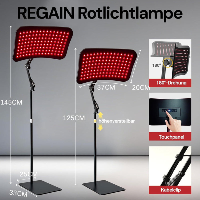 Rotlichtlampe mit Ständer Elite+