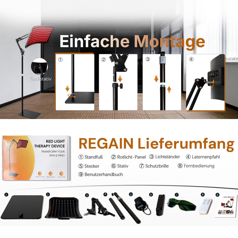 Rotlichtlampe mit Ständer Elite+