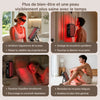 Quatre scènes d'utilisation quotidienne du panneau REGAIN : visage, dos, sommeil et jambes